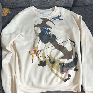 Men's Cream Graphic Sweater